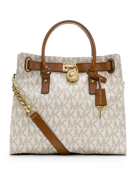 michael kors hamilton tote vanilla